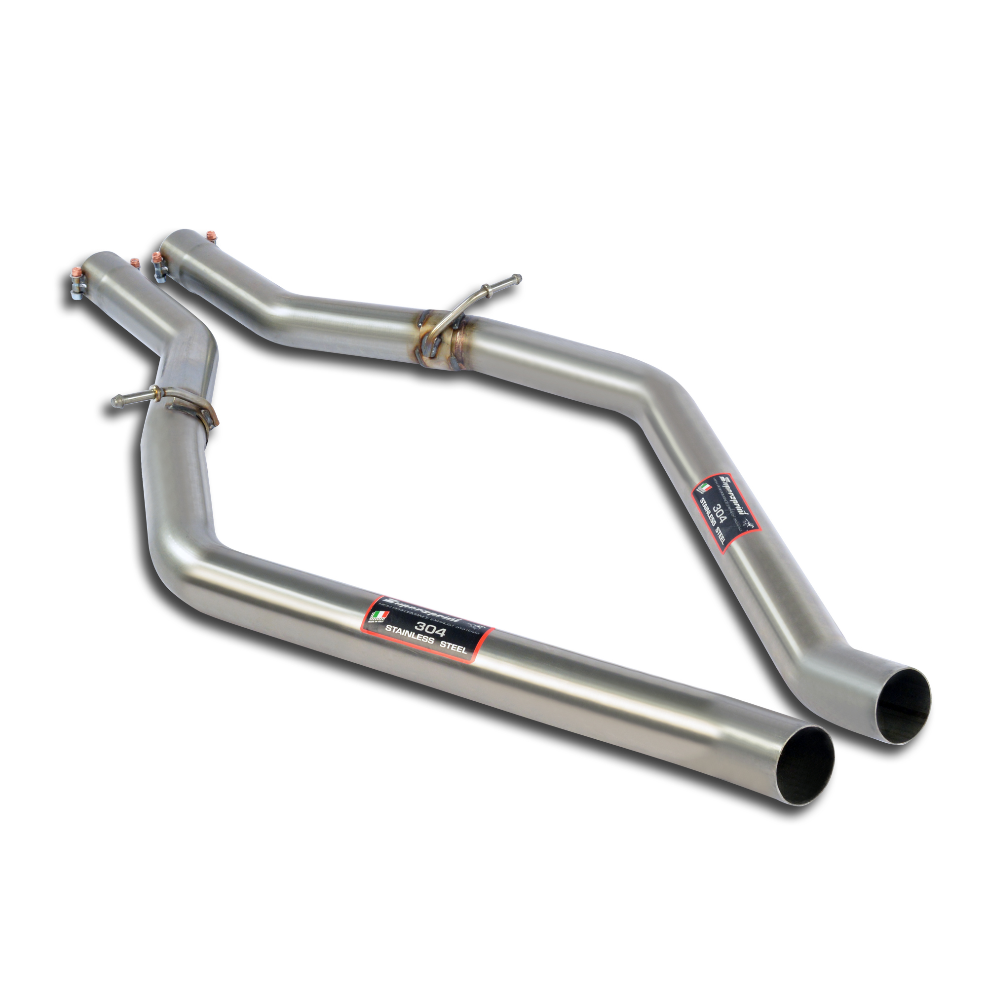 ALFA ROMEO STELVIO QUADRIFOGLIO 2.9i V6 Bi-Turbo (510 Hp) 2017 Connecting pipes kit Right - Left