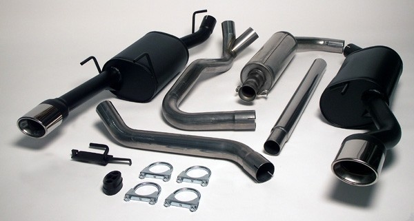 Simons Dual Power Uitlaatsysteem af kat. Saab 9-3 1998-2002