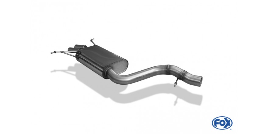 BMW X1 - X84 Benzine Einddemper - 2x80