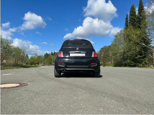 Fiat 500/ 500C final silencer - 2x80 type 25
