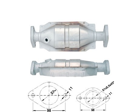 Volvo 460 1.7i 1721 cc 75 Kw / 102 cv B18FP Magnaflow CAT Bouwja