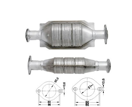 Renault CLIO 1.9D 1870 cc 47 Kw / 64 cv F8Q Magnaflow CAT Bouwja