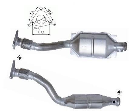 Renault CLIO 1.6i 16V 1598 cc 81 Kw / 110 cv K4M Magnaflow CAT B