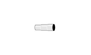 verloopbus drietraps 76-67-64mm 3 inch (76,1mm) Simons RVS