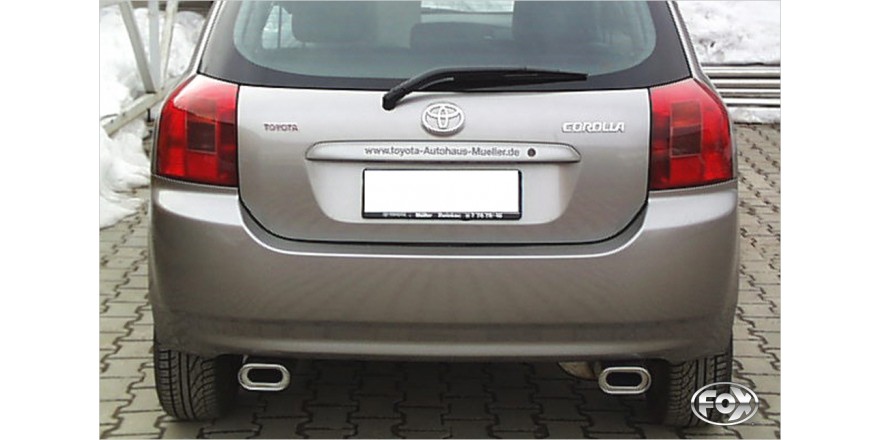 Toyota Corolla E12 Einddemper Uitgang rechts/links - 135x80 Typ