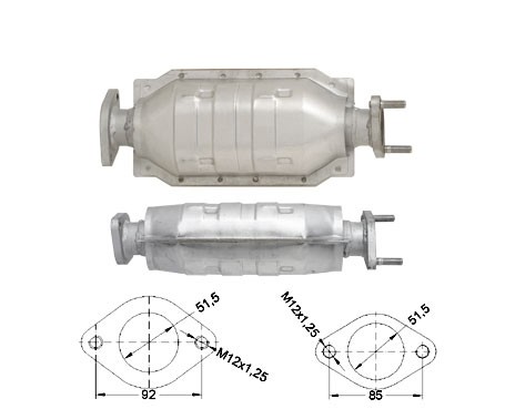 Mitsubishi LANCER 1.6i 1597 cc 66 Kw / 90 cv 4G92 Magnaflow CAT