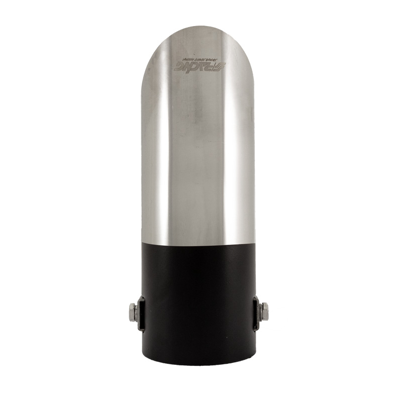Simoni Racing Uitlaatsierstuk Rond/Schuin RVS - Ø60xL175mm - Montage ->60mm