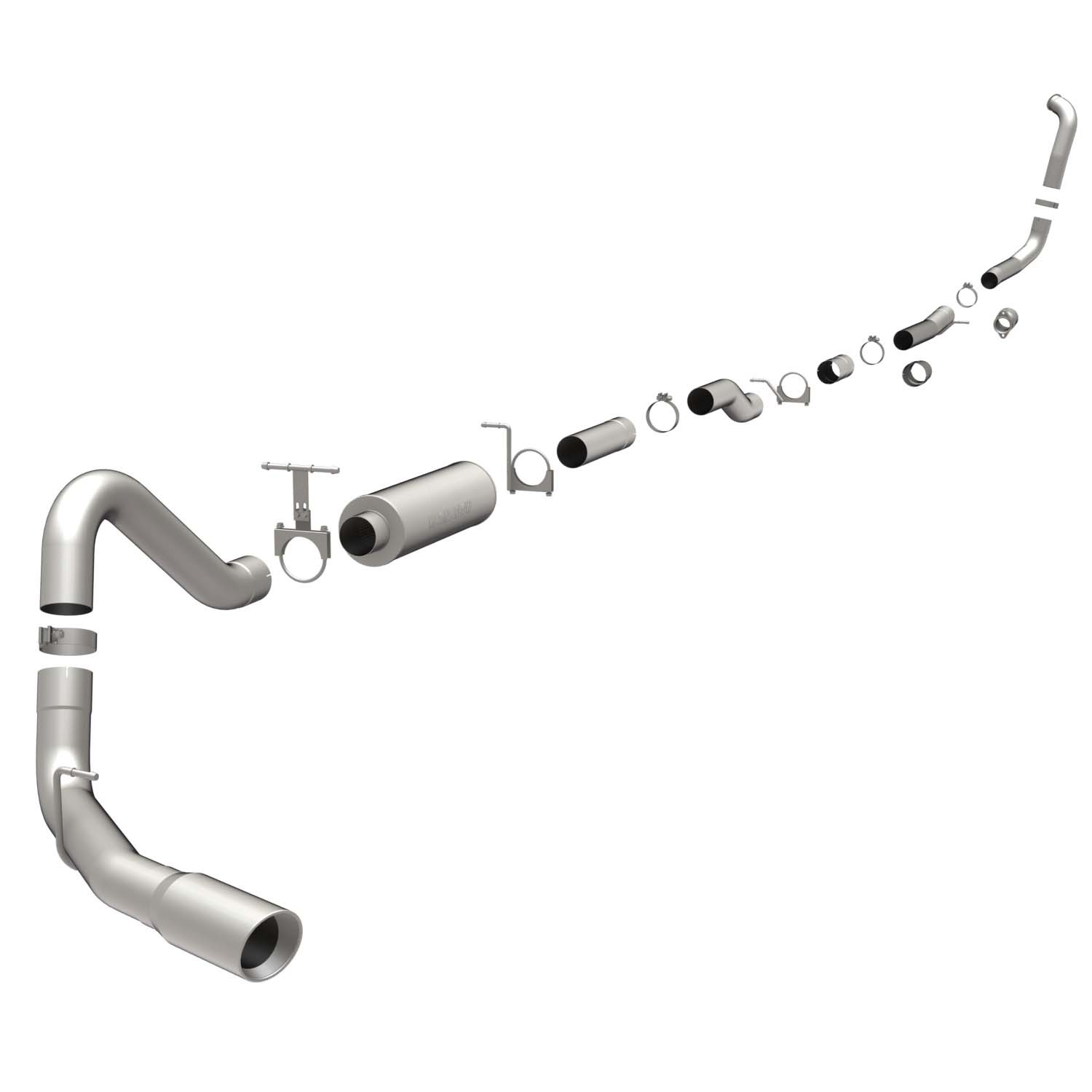 Ford Sys TB 05- Ford 6.0 CC DSL W/4" DP Magnaflow Cat-Back