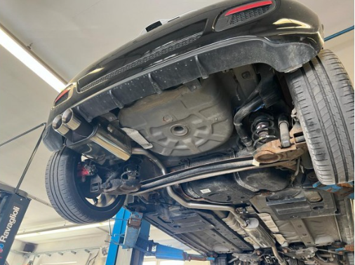 Fiat 500/ 500C final silencer - 2x80 type 25