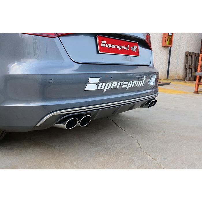 AUDI A3 8VA Sportback Facelift 1.5 TFSI (150 Hp) 2017 Endpipe kit 100x75 Right + 100x75 Left