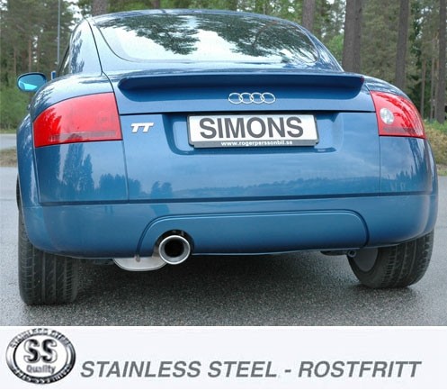 Simons Uitlaatsysteem af kat. Audi TT 1998>
