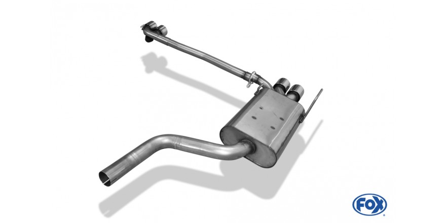 Mercedes CLK Typ 208 Einddemper Uitgang rechts/links - 2x88x74 T