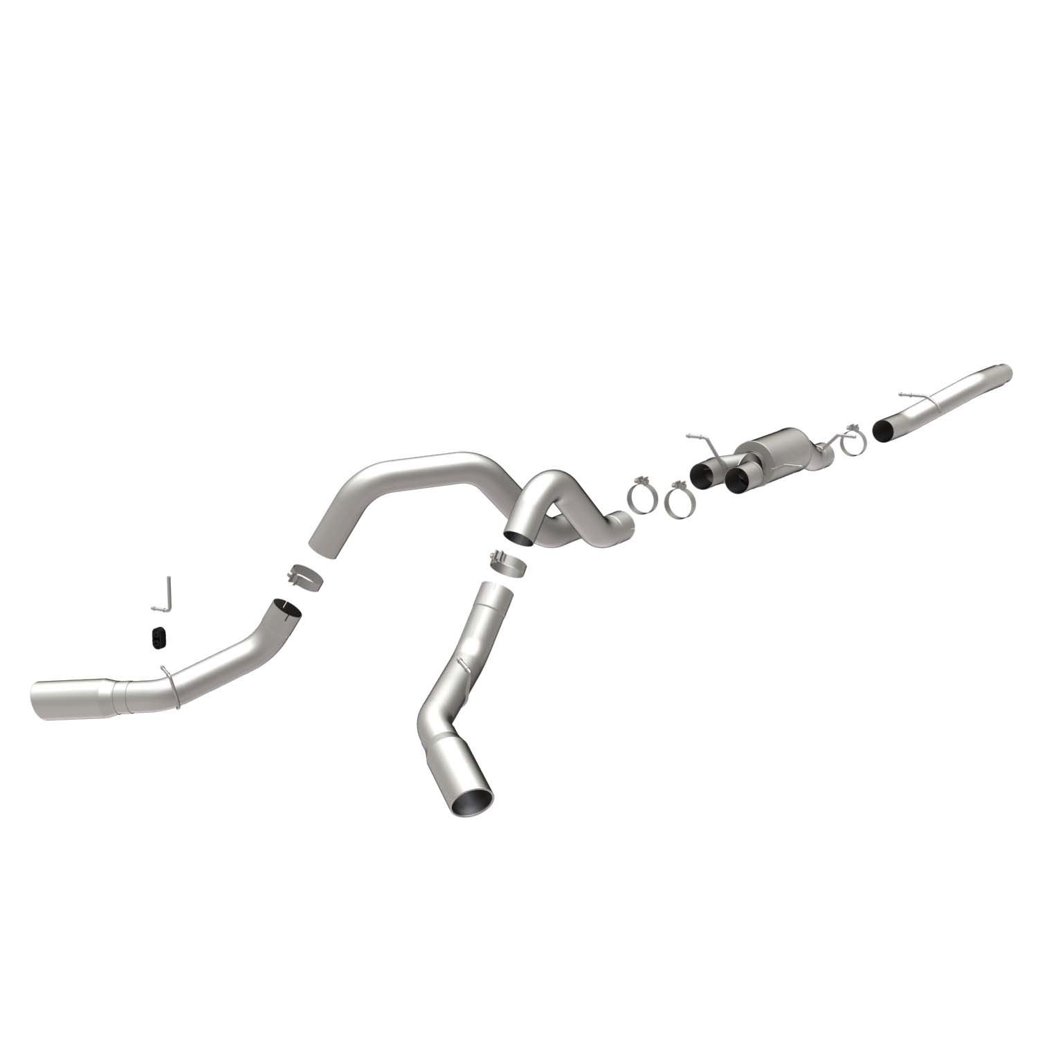 Gm Sys XL 06- GM Duramax CC/SB Duals Magnaflow Cat-Back