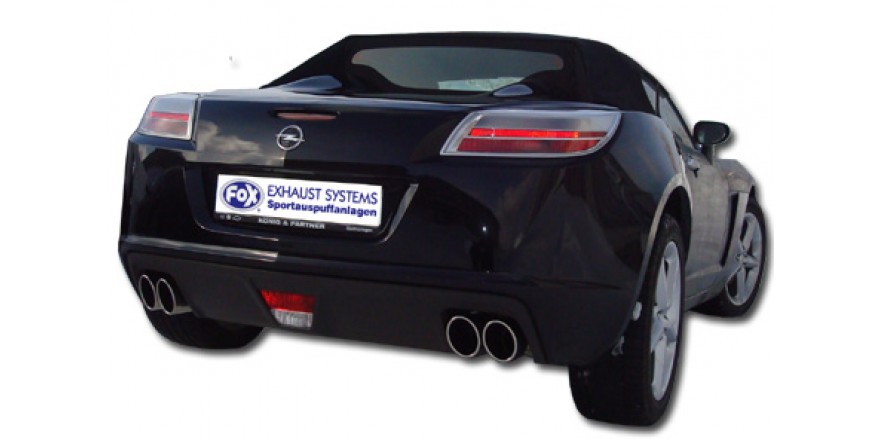 Opel GT Einddemper dwars Uitgang rechts/links - 2x115x85 Typ 38