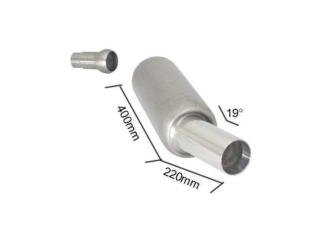 Universeel Einddempers RVS Universeel RO.150mm