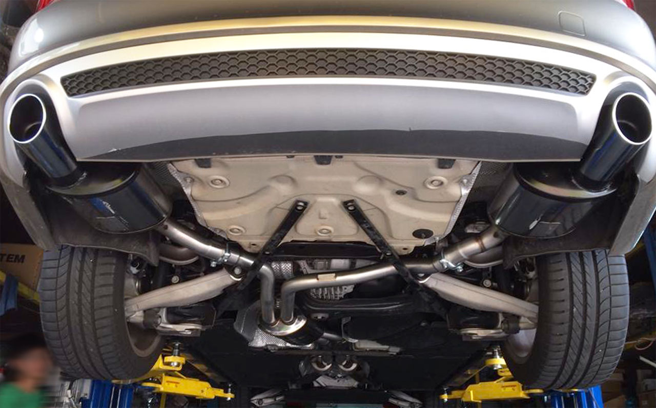 AUDI A6 C7 4G (Sedan + Avant) 2.0 TFSI (211 Hp) 2013 -> 2014 Rear exhaust Left O100