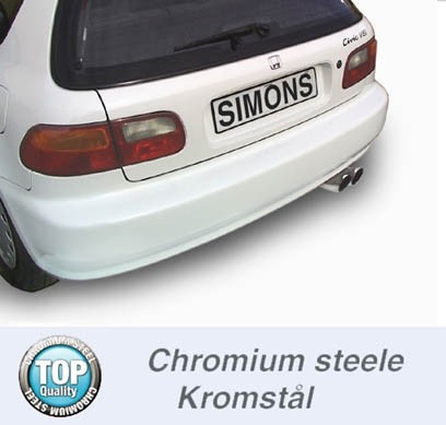 Simons Einddemper Honda Civic V/VI 1992-2000