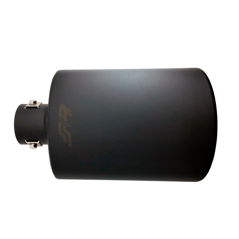 Simoni Racing Uitlaatsierstuk Ovaal/Schuin - Zwart - 150x100xL255mm - Montage ->37-54mm