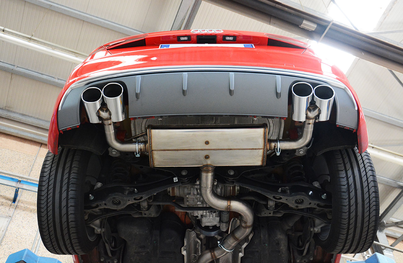 AUDI A3 8V 1.4 TFSI (125 - 150 Hp) 2014 Endpipe kit 100x75 Right + 100x75 Left