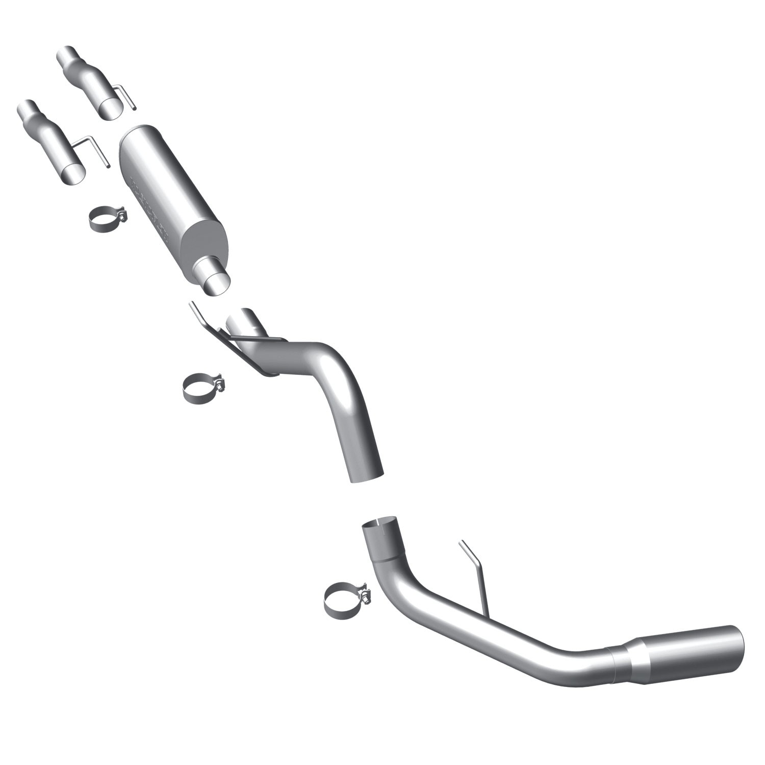 Ford Cat-Back 2011 Ford F150 3.7L EC-CC Magnaflow Cat-Back