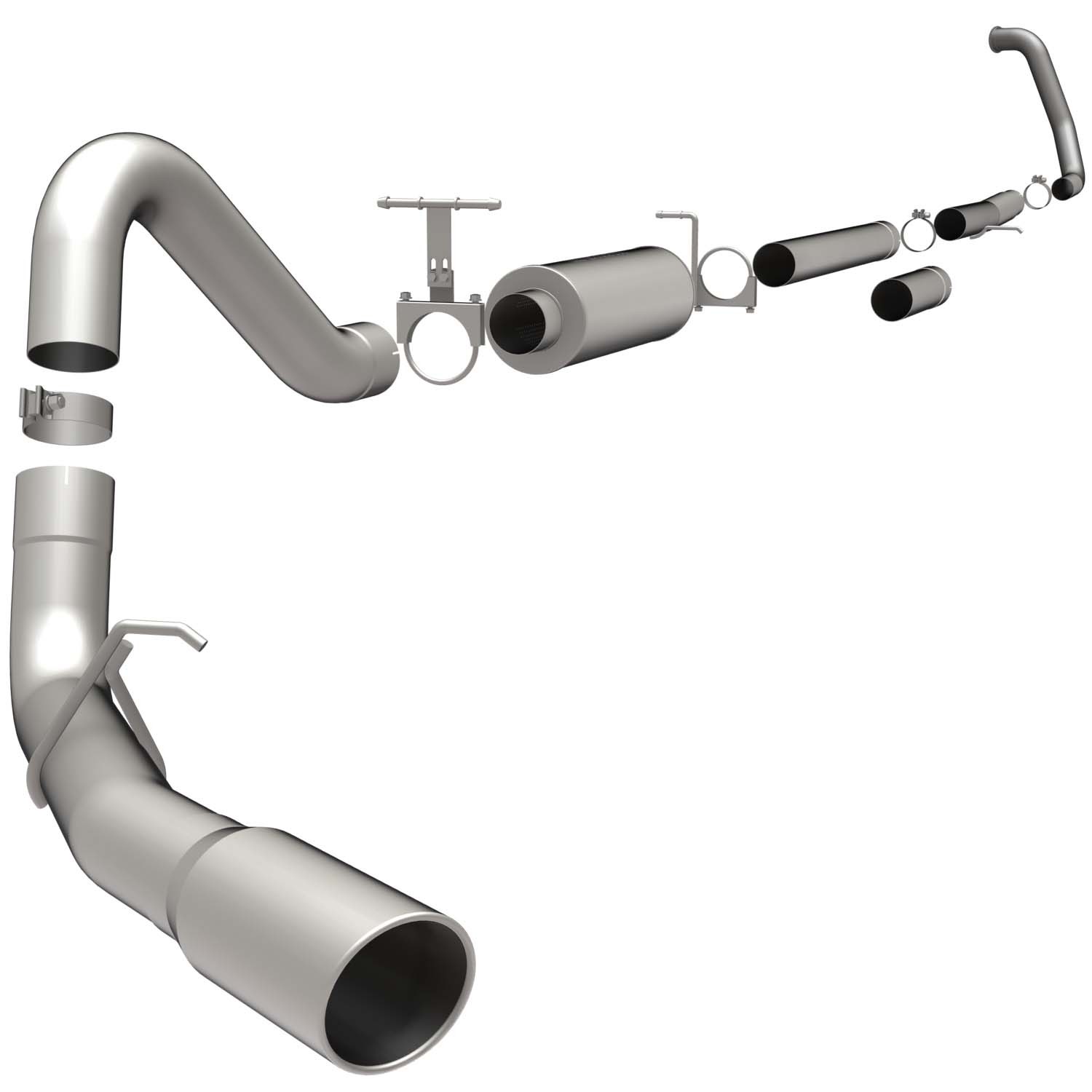 Ford Sys TB XL 03 Ford 6.0L Dual Diesels Magnaflow Cat-Back