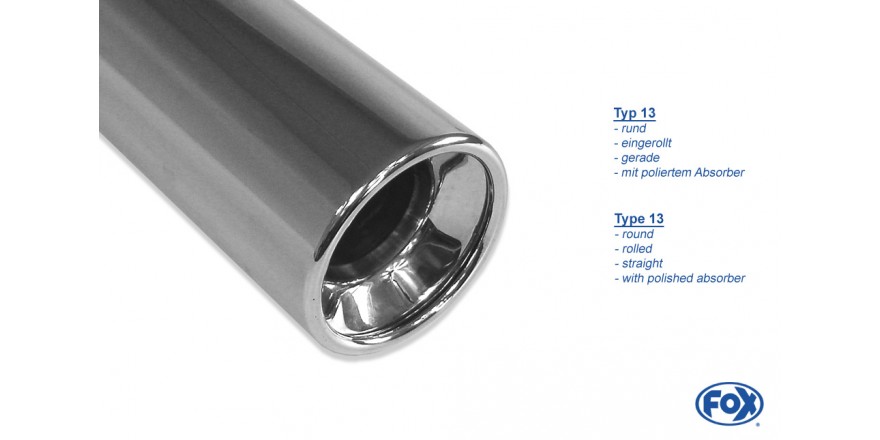 Ford Ka Einddemper - 1x90 Typ 13 FOX