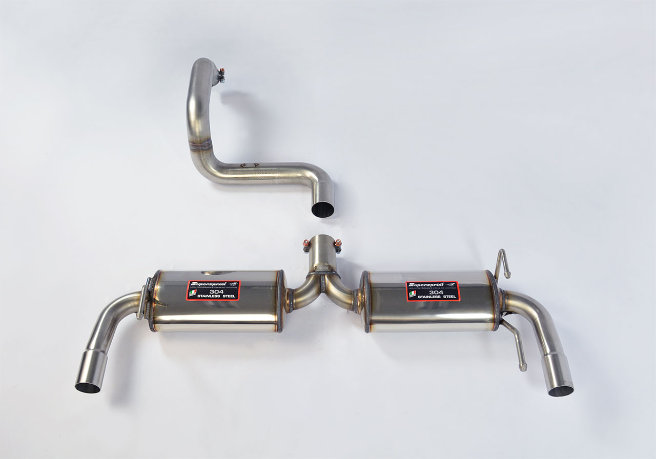 595 ABARTH 1.4T (145 Hp) (Ø65) 2015 Rear exhaust Right - Left