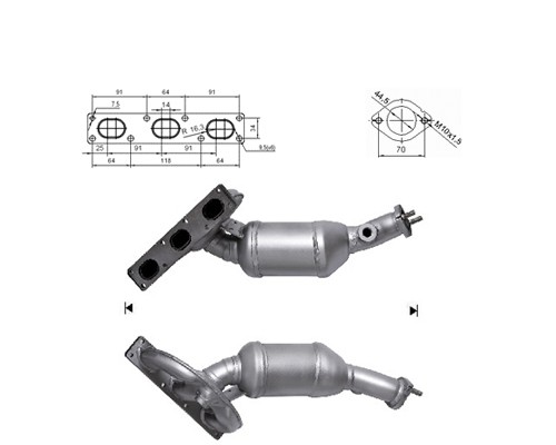 BMW 328i 2.8i 24V 2793 cc 142 Kw / 193 cv M52 E46 Magnaflow CAT
