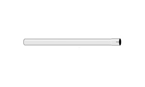 buis L=1000mm 1 3/4 inch (44,5mm) Simons Staal