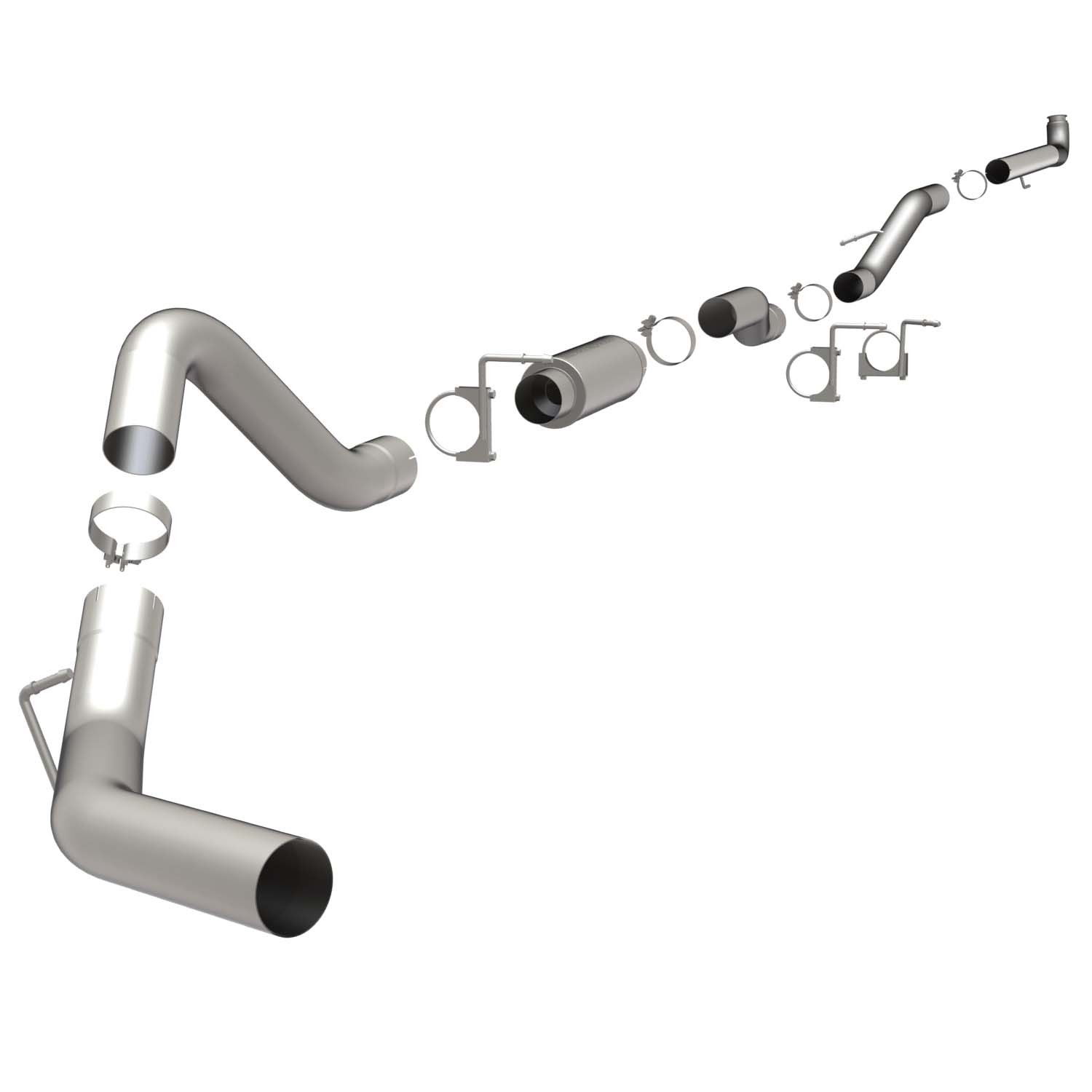 Chevrolet SYS TB 01-02 Duramax EC SB 4in Magnaflow Cat-Back