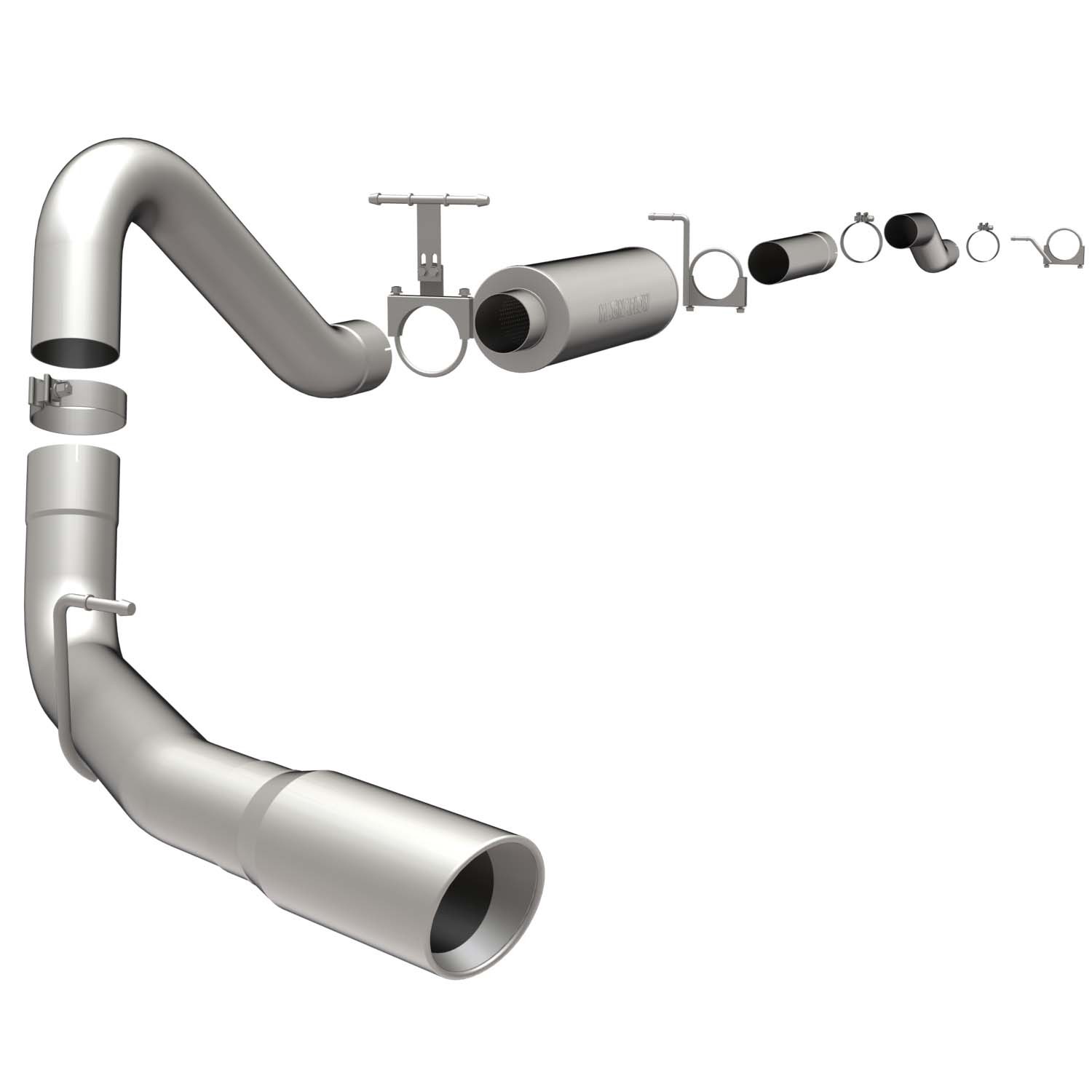 Ford Cat-Back MF 99- Ford 6.0/7.3L DSL 4" Magnaflow Cat-Back
