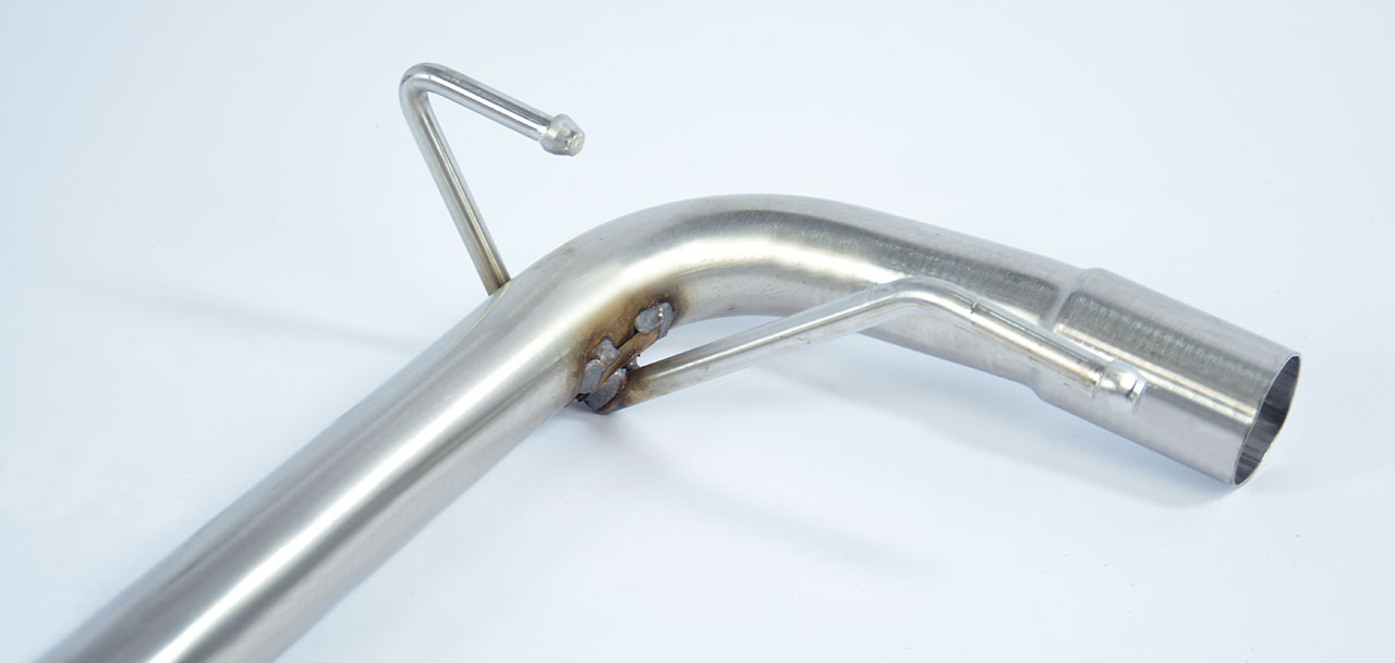 695 ABARTH 1.4T "Rivale" (180 Hp) 2017 Rear pipe kit Right - Left (Muffler delete)