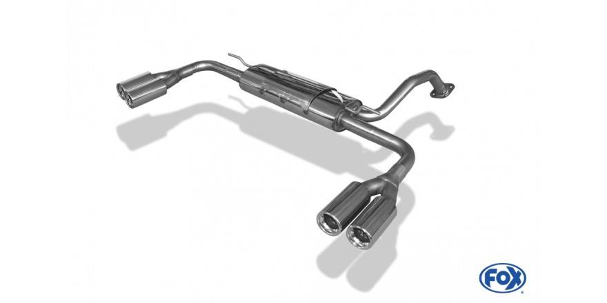 Toyota Auris Benzine Einddemper rechts/links - 2x80 Typ 13 recht