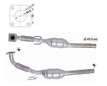 VW BORA 1.9D SDI 1896 cc 50 Kw / 68 cv AQM Magnaflow CAT Bouwjaa