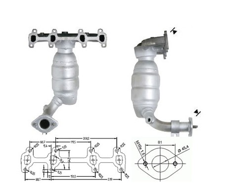 Ford KA 1.3i 1299 cc 44 Kw / 60 cv Magnaflow CAT Bouwjaar: 8/00>