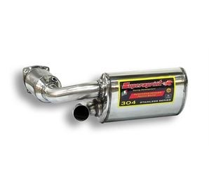 PORSCHE 996 GT2 Supersprint Metallic Kat.+ Rear exhaust L