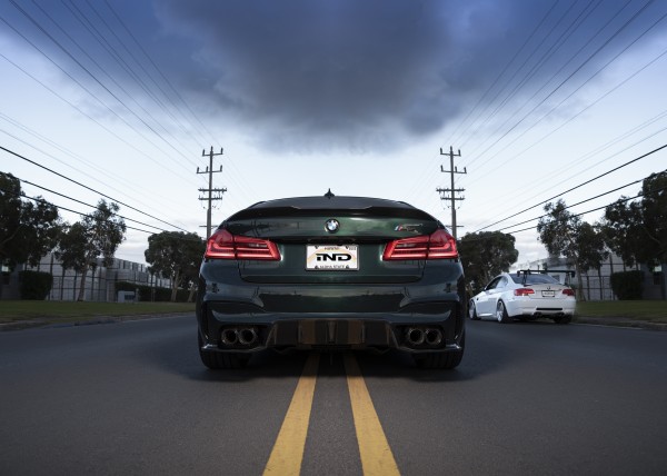 Einddemper BMW M5 Series Sedan Exhaust Systems Aluminum Silver Anodized
