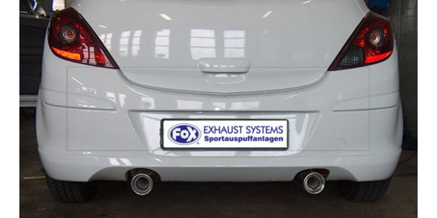 Opel Corsa D met Sportheck Einddemper Uitgang rechts/links - 1x9