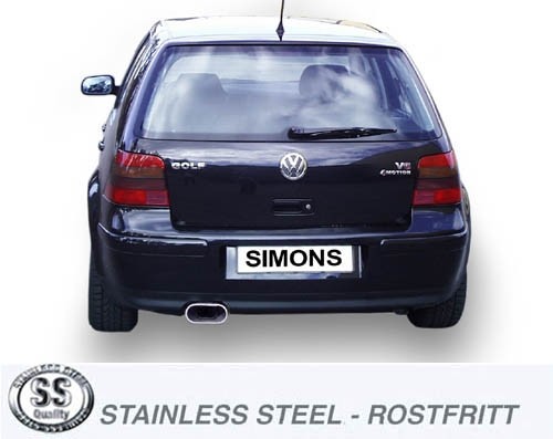 Simons Uitlaatsysteem af kat. VW Golf IV 1996>