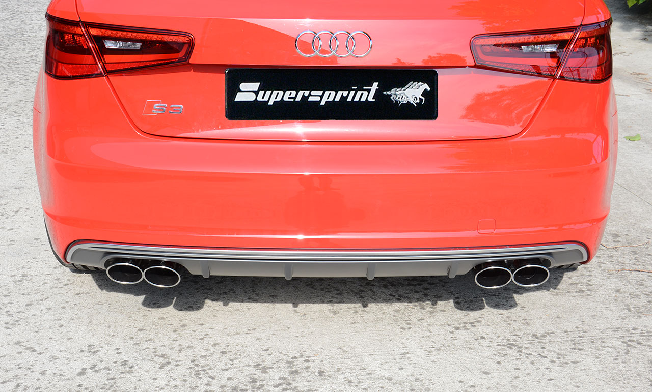 AUDI A3 8V 2.0 TDI (150 Hp) 2012 Endpipe kit 100x75 Right + 100x75 Left