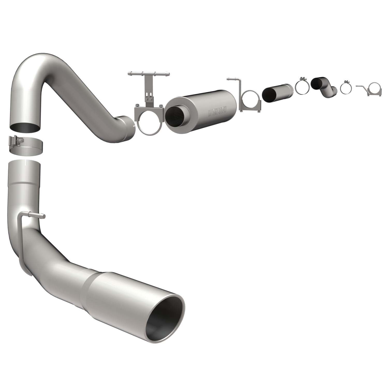 Ford Cat-Back XL 99- Ford 6.0/7.3L DSL 4" Magnaflow Cat-Back