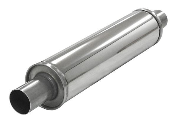 demper MIDI rond 100mm L=417mm 2 inch (50,8mm) Simons RVS