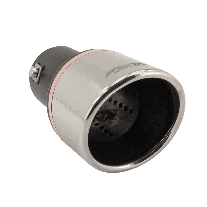 Simoni Racing Uitlaatsierstuk Rond/Schuin RVS - Ø90xL175mm - Montage ->57mm