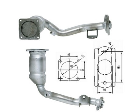 Citroen C3 1.1i 1124 cc 44 Kw / 60 cv TU1JP (HFX) Magnaflow CAT