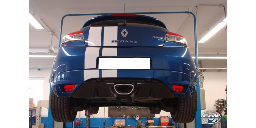 Renault Megane III Coupe Einddemper - 1x70 Typ 10 niet sichtbar
