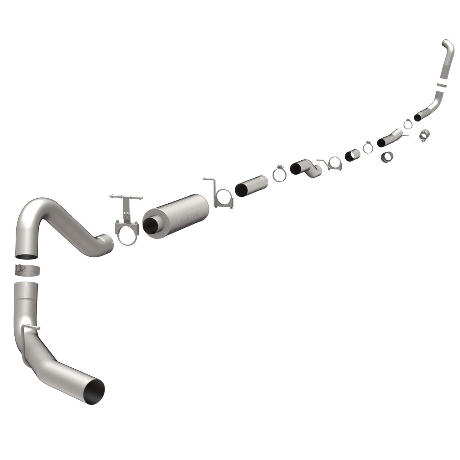 Ford SYS TB 05 Ford 6.0L CC Diesel 4in Magnaflow Cat-BackDA