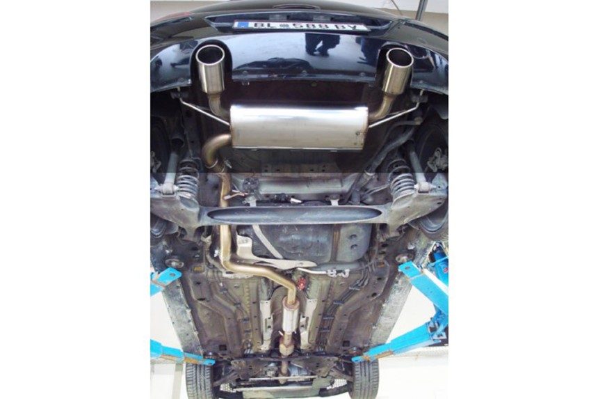 Einddemper links + rechts Opel Corsa D Rieger
