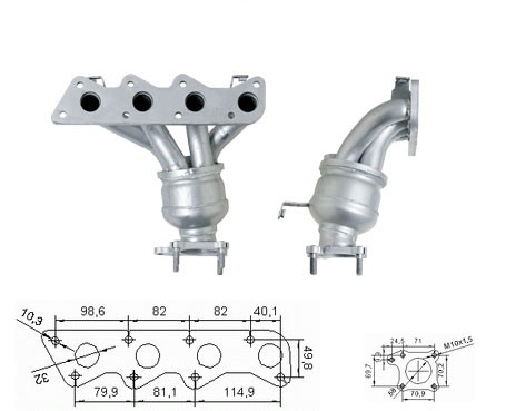 VW POLO 1.4i 1390 cc 44 Kw / 60 cv AUD Magnaflow CAT Bouwjaar: 1