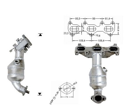 Hyundai XG 2.5i V6 2493 cc 118 Kw / 160 cv 6BV Magnaflow CAT Bou