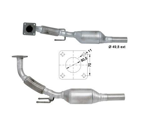 Seat CORDOBA 1.9D 1896 cc 50 Kw / 68 cv AQM Magnaflow CAT Bouwja